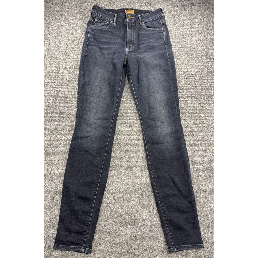 MOTHER High Waisted Looker Jeans Womens 27 Dark Wash Skinny Stretch Designer